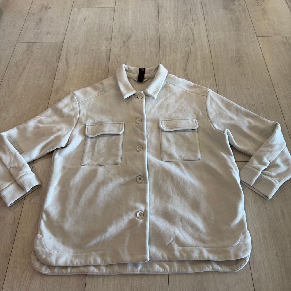 Vuori White/Cream Restore Shirt Jacket Button-Up with Pocket size XL